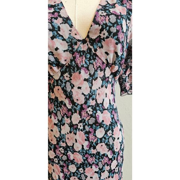 Saylor Alana Georgette‎ Floral Maxi Dress Women’s Flowy Nordstrom SMALL - Picture 3 of 10